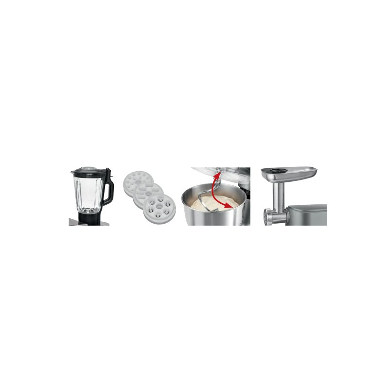 CLATRONIC robot culinaire KM 3674, gris, 6,2 litre, 1200 watts